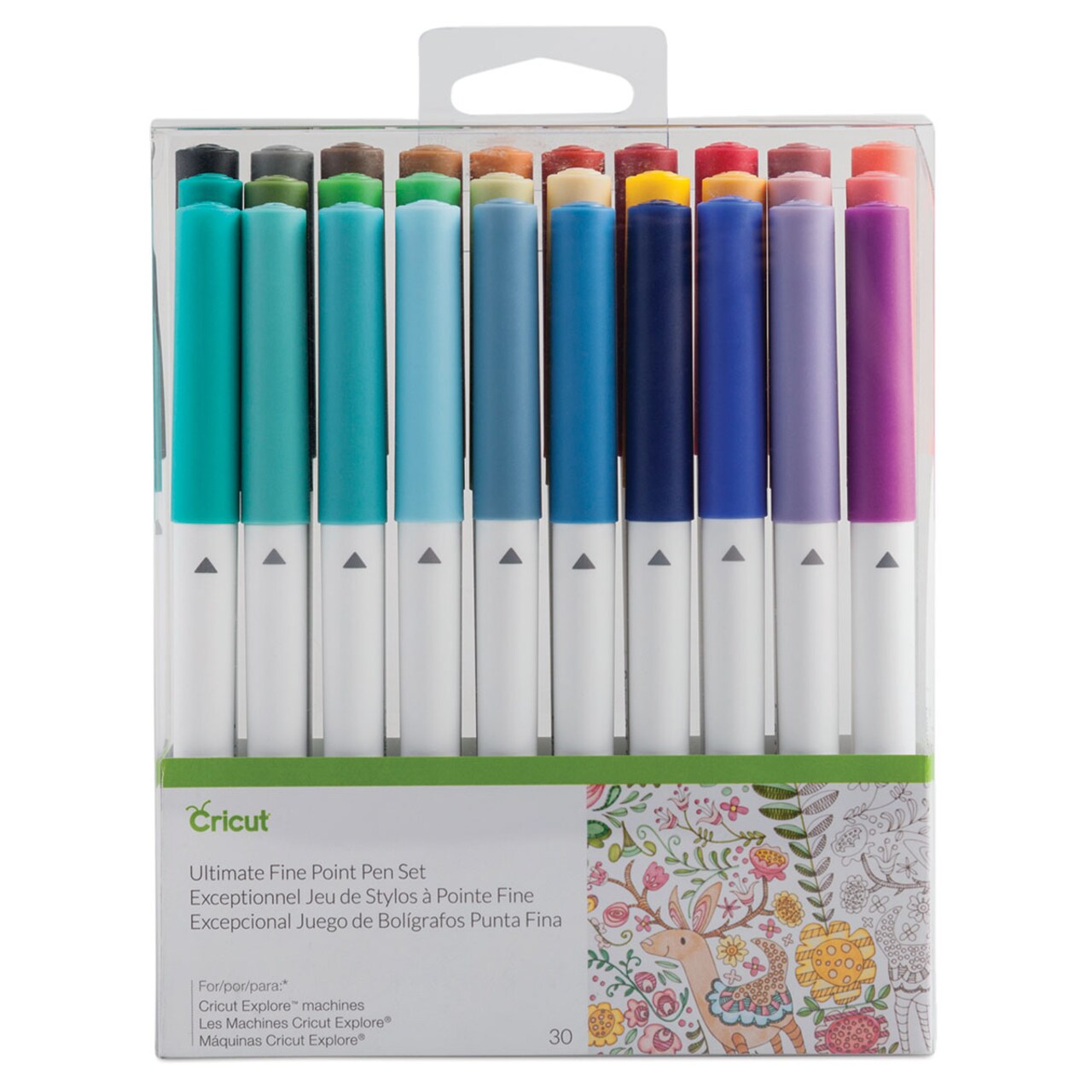 Cricut Pen Set - Ultimate Fine Point Pens, Assorted Colors, Set of 30